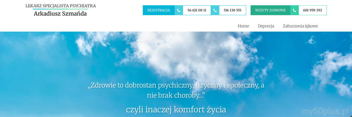 ARKADIUSZ SZMAŃDA PRYWATNA SPECJALISTYCZNA PRAKTYKA LEKARSKA  GABINET PSYCHIATRYCZNY